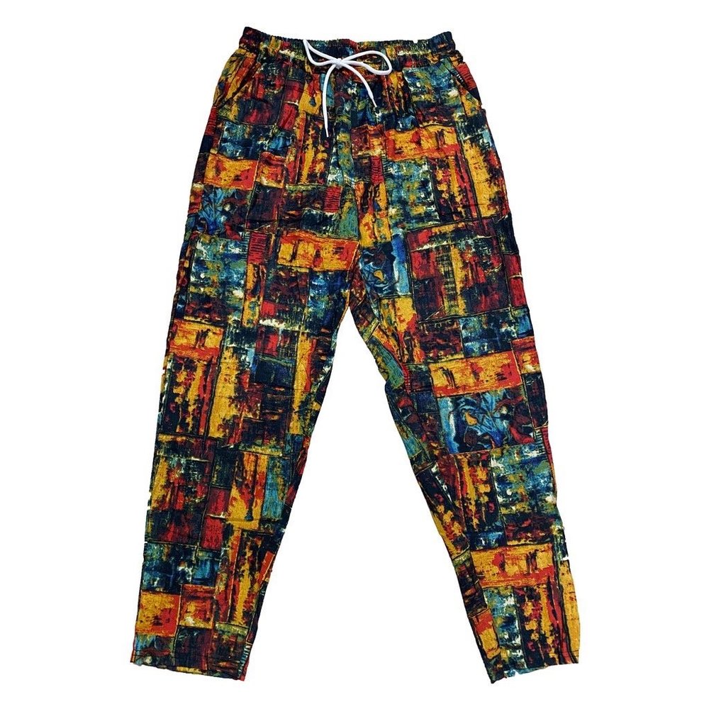 NWOT Vintage Cotton Patterns Lose Pants Casual Women's Pants